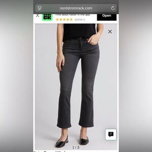 Madewell mid rise, kick out jeans